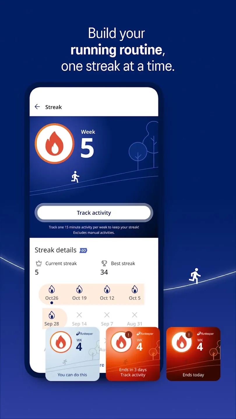 RunKeeper: GPS бег ходьба v16.24 APK Мод (Всё открыто, Premium) Screenshot 4