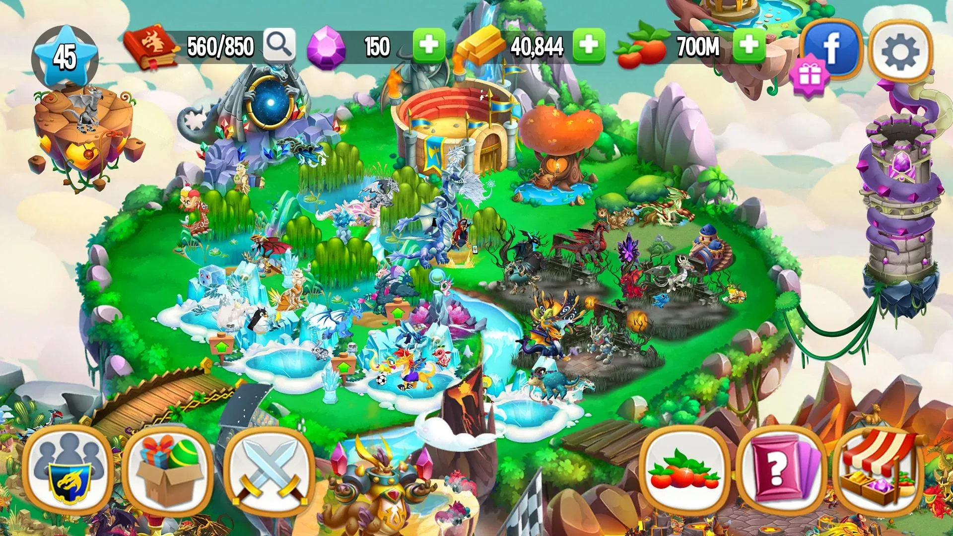 Город драконов (Dragon City) v26.6.2 APK Мод (Меню) Screenshot 5