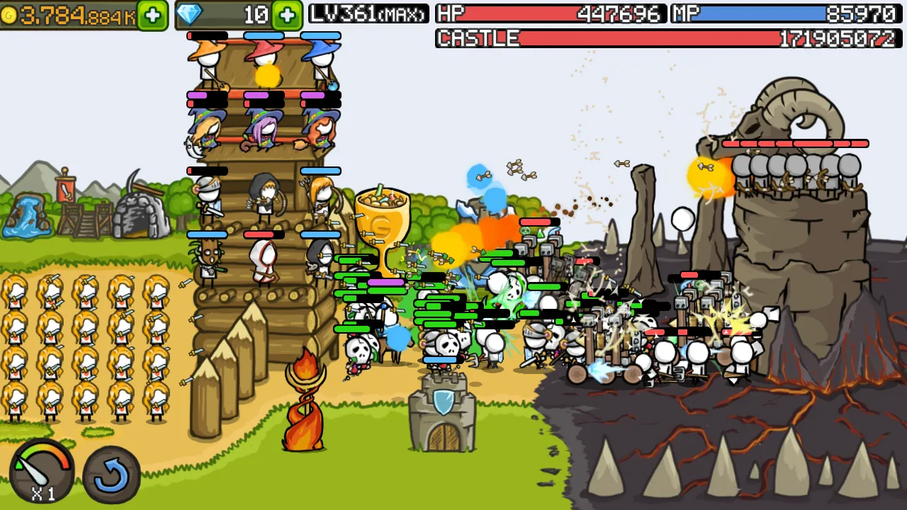 Grow Castle v1.50.14 APK Мод (Меню, Один удар, Режим бога, Много денег) Screenshot 1 Grow Castle v1.50.14 APK Мод (Меню, Один удар, Режим бога, Много денег) Screenshot 1
