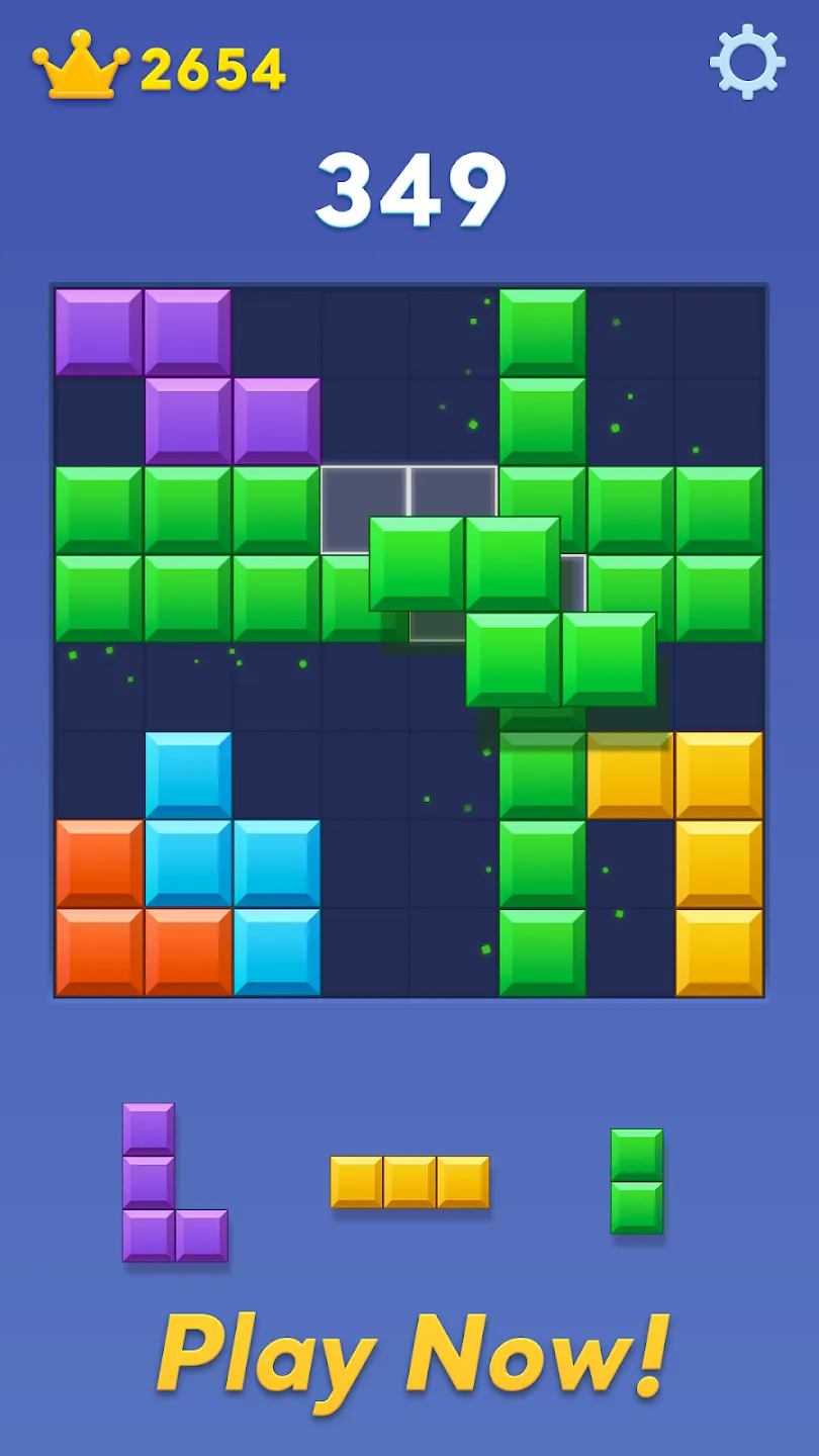 Блок Бласт (Block Blast) v9.8.6 APK Мод (Меню, Много корон) Screenshot 5