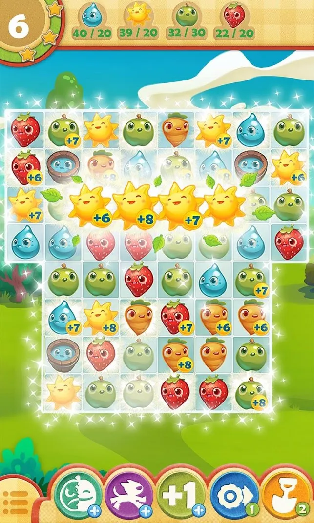 Farm Heroes Saga [мод: много бустеров] Screenshot 2