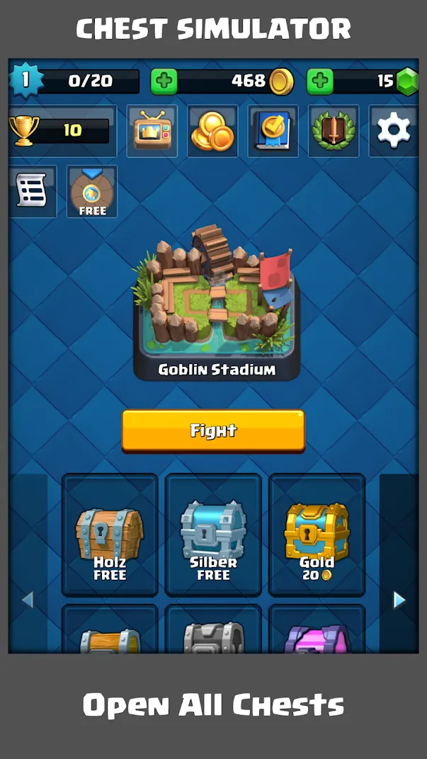 Chest Simulator for Clash Royale [мод: много денег] Screenshot 1