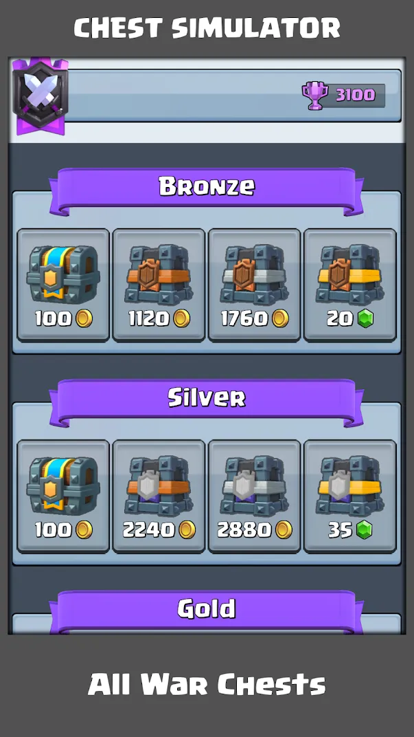 Chest Simulator for Clash Royale [мод: много денег] Screenshot 2