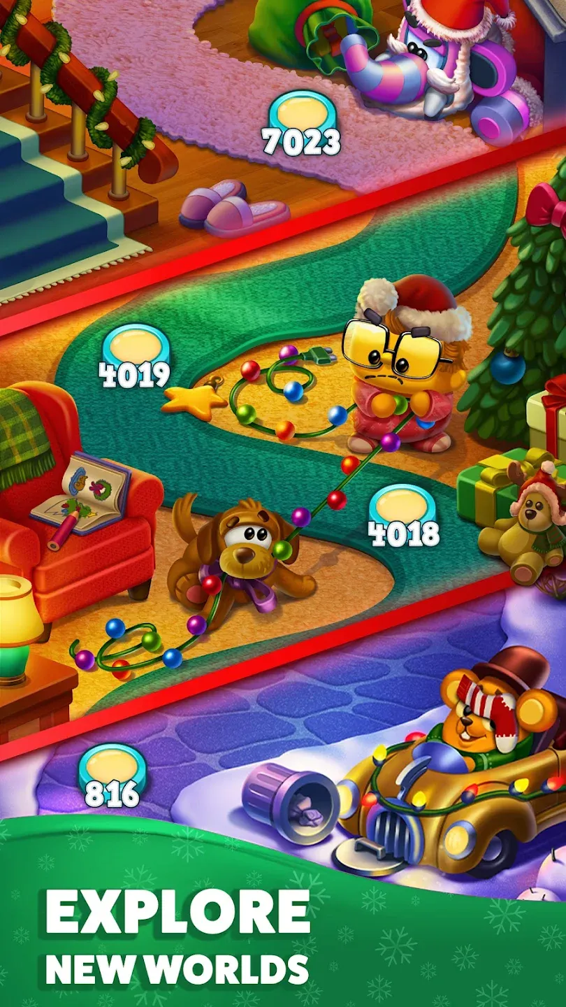 Toy Blast v25076 APK Мод (Меню, Много монет, жизней, бустеров) Screenshot 4