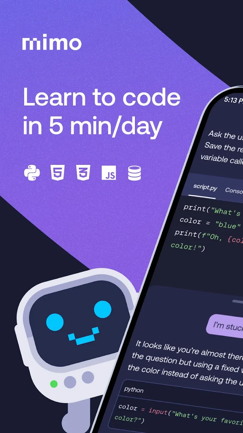 Mimo: Learn Coding v9.12 APK Мод (Всё открыто, Premium) Screenshot 1 Mimo: Learn Coding v9.12 APK Мод (Всё открыто, Premium) Screenshot 1