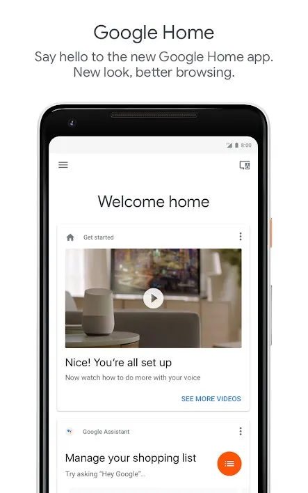 Google Home Screenshot 1