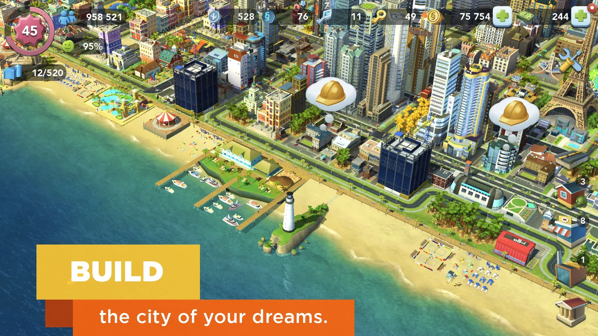 SimCity BuildIt v1.77.3.13629246 APK Мод (Много денег) Screenshot 3