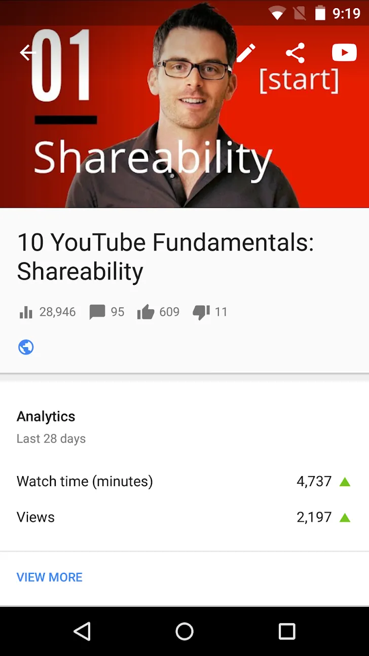 Творческая студия YouTube Screenshot 4