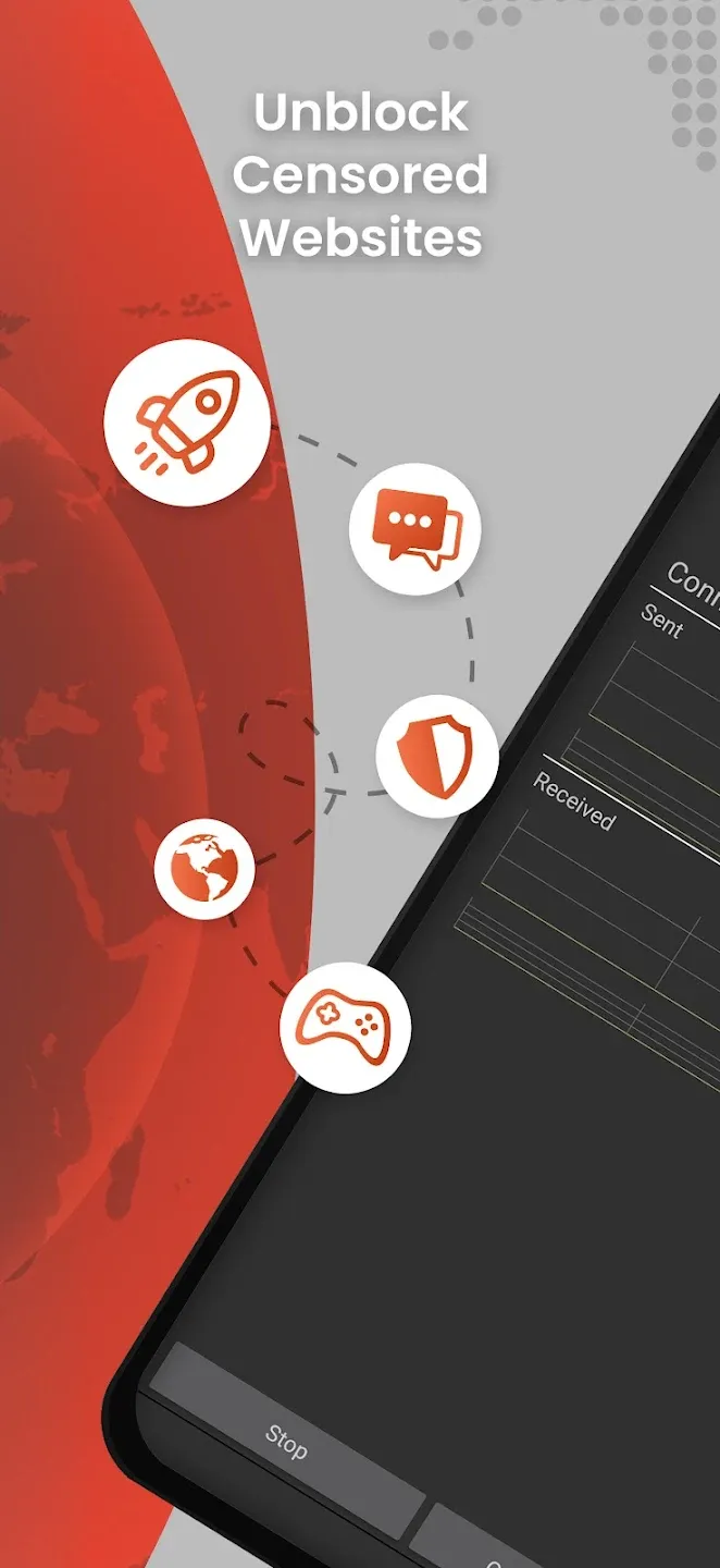 Psiphon Pro v469 APK Мод (Всё открыто, Premium) Screenshot 2