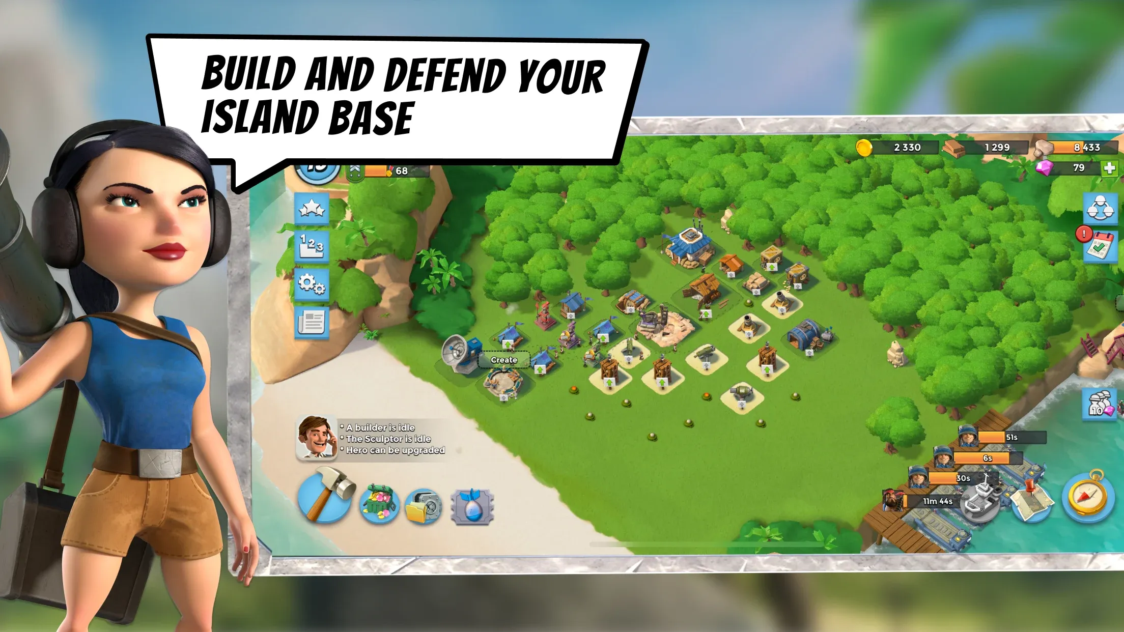 Boom Beach v61.102 APK Мод (Много денег) Screenshot 2