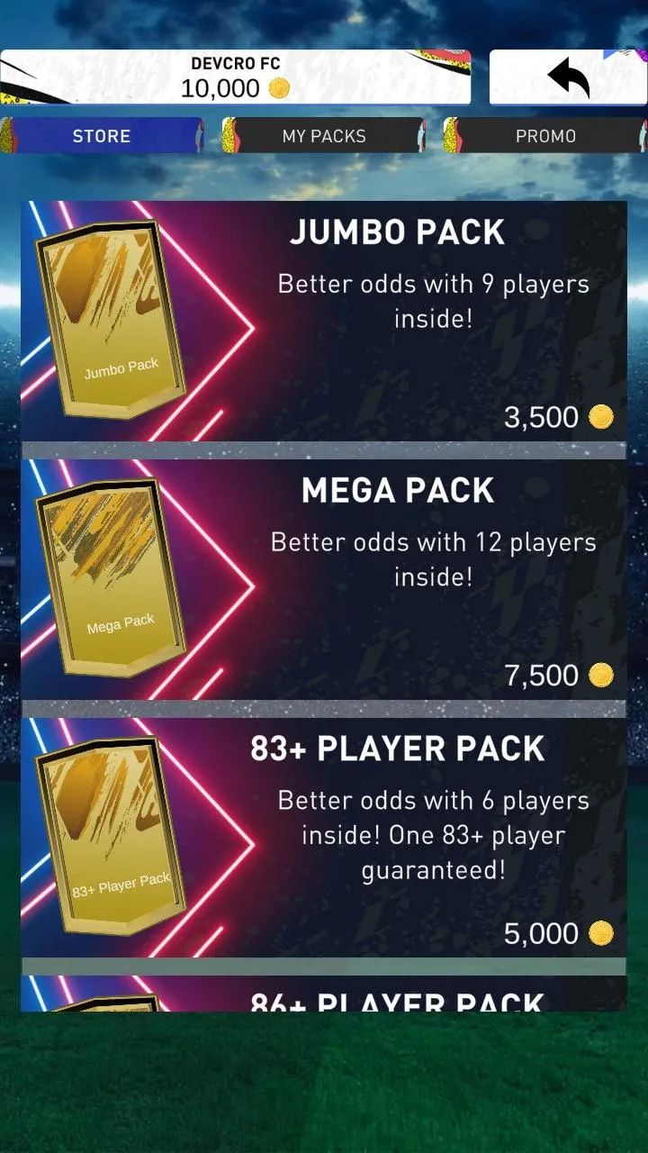 DEVCRO 20 - Draft, Packs Screenshot 4 DEVCRO 20 - Draft, Packs Screenshot 4