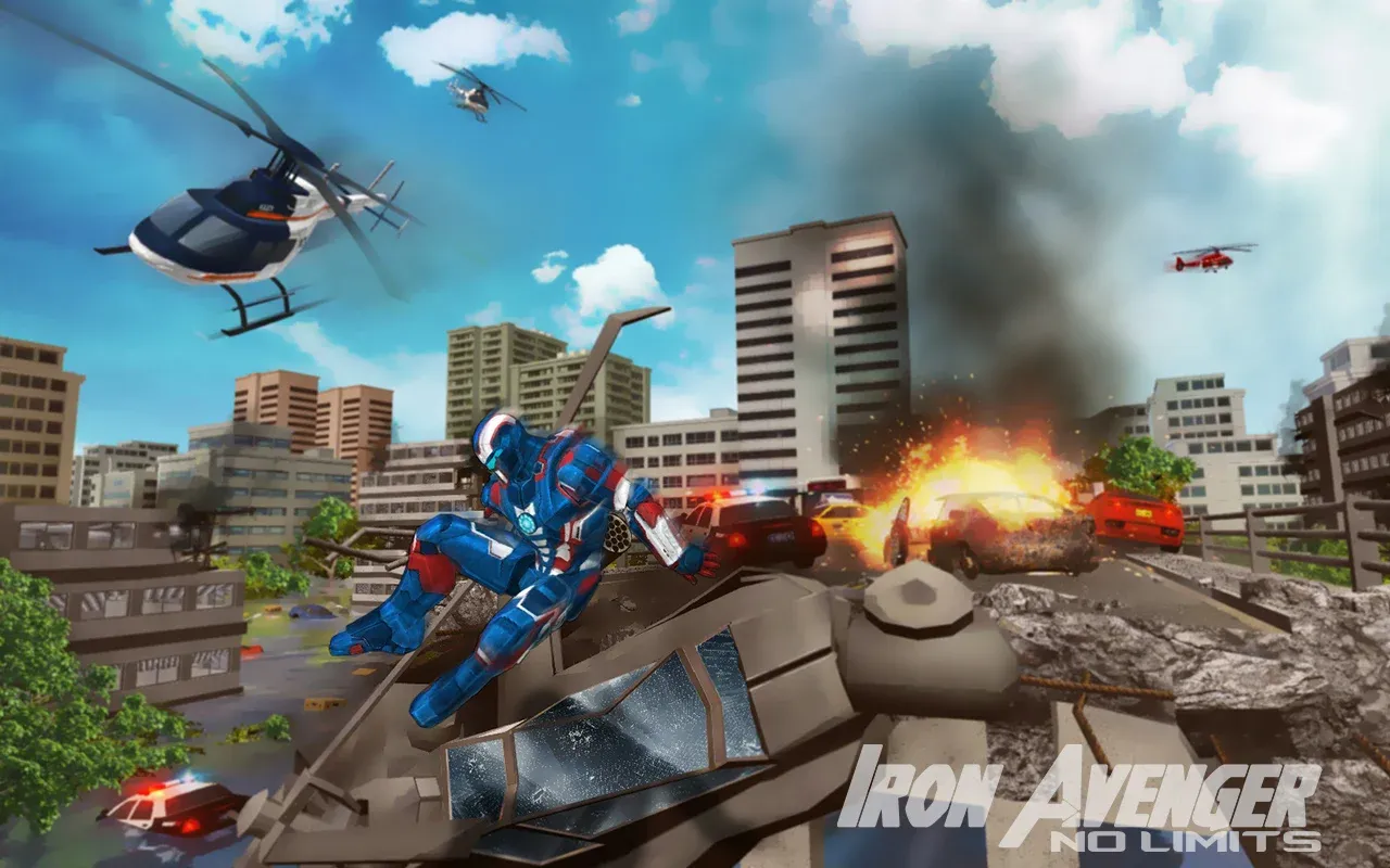 Iron Avenger No Limits v3.1 APK Мод (Много денег) Screenshot 2