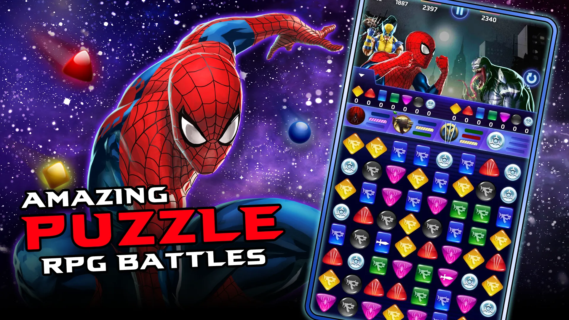 MARVEL Puzzle Quest v330.712534 APK Мод (Много денег) Screenshot 1 MARVEL Puzzle Quest v330.712534 APK Мод (Много денег) Screenshot 1