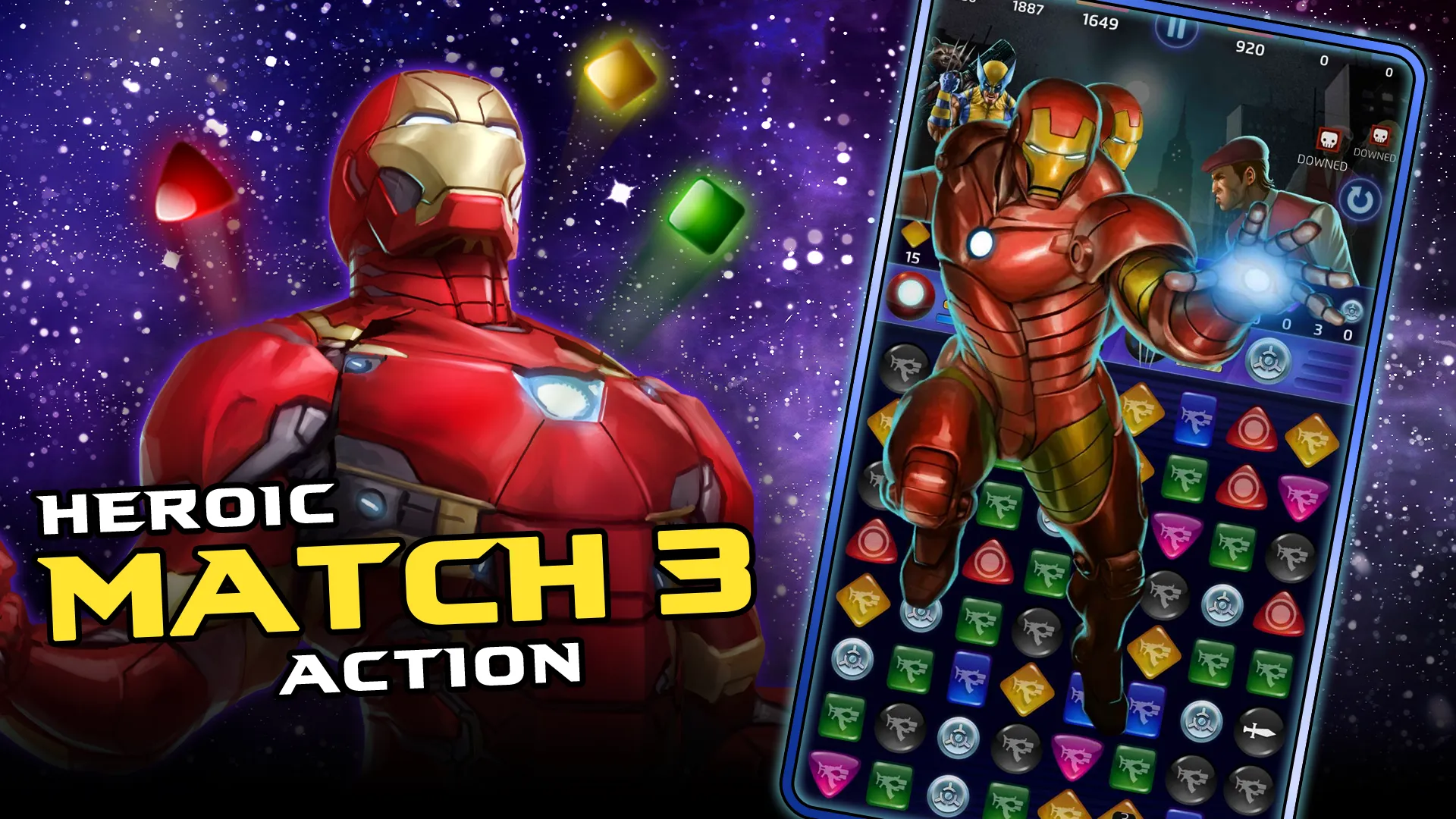 MARVEL Puzzle Quest v330.712534 APK Мод (Много денег) Screenshot 2 MARVEL Puzzle Quest v330.712534 APK Мод (Много денег) Screenshot 2