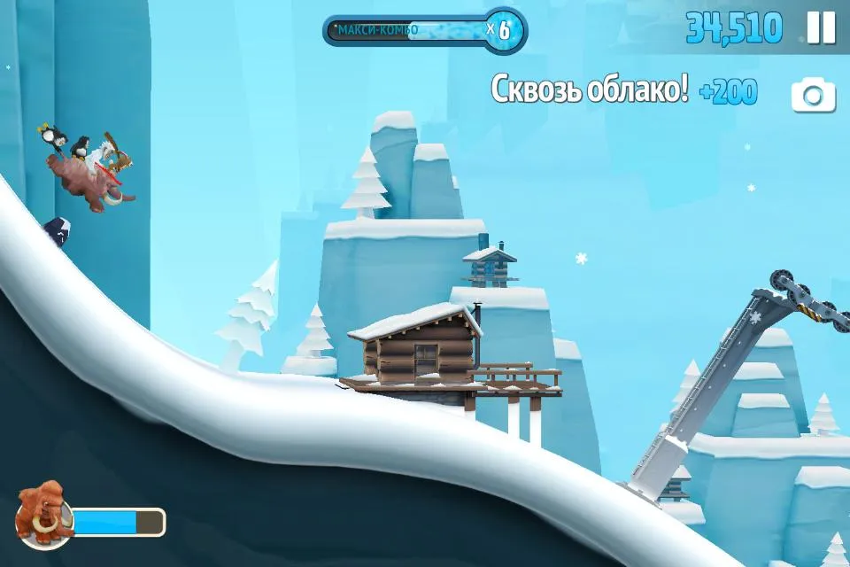 Ski Safari 2 [мод: всё открыто] Screenshot 4