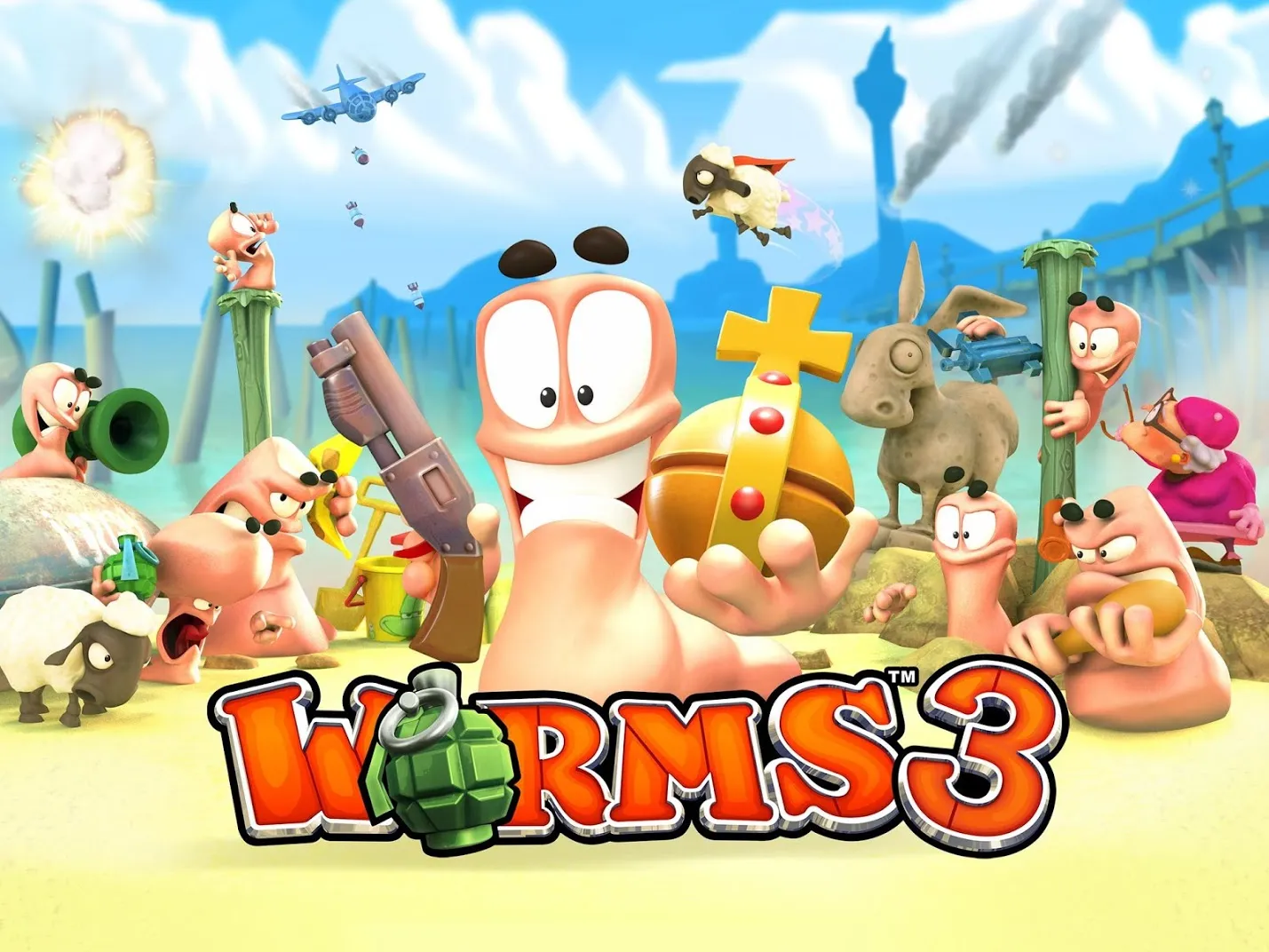 Worms 3 [мод: всё открыто] Screenshot 1