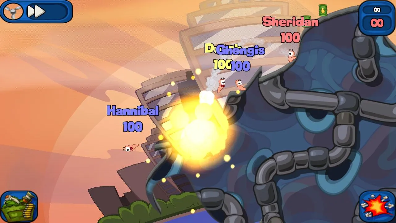 Worms 2: Armageddon [мод: много денег] Screenshot 5