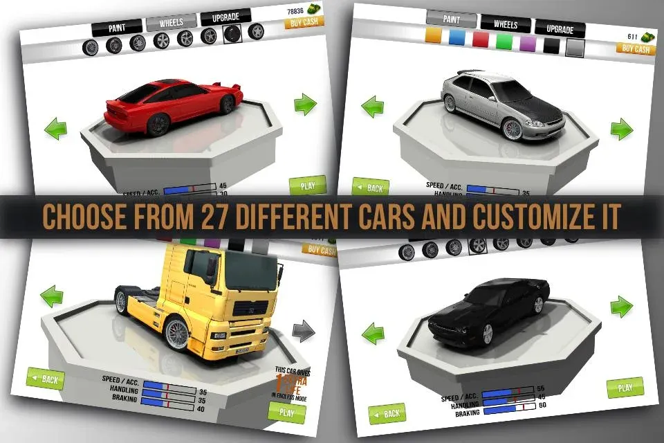 Traffic Racer v4.0 APK Мод (Много денег) Screenshot 3