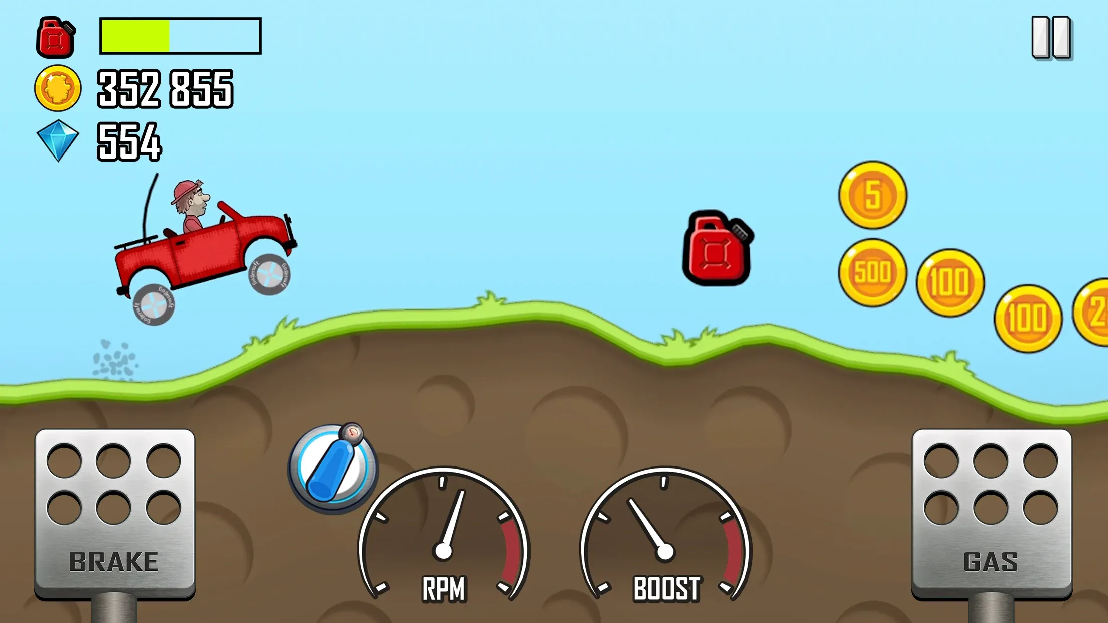 Hill Climb Racing v1.69.1 APK Мод (Много денег) Screenshot 1