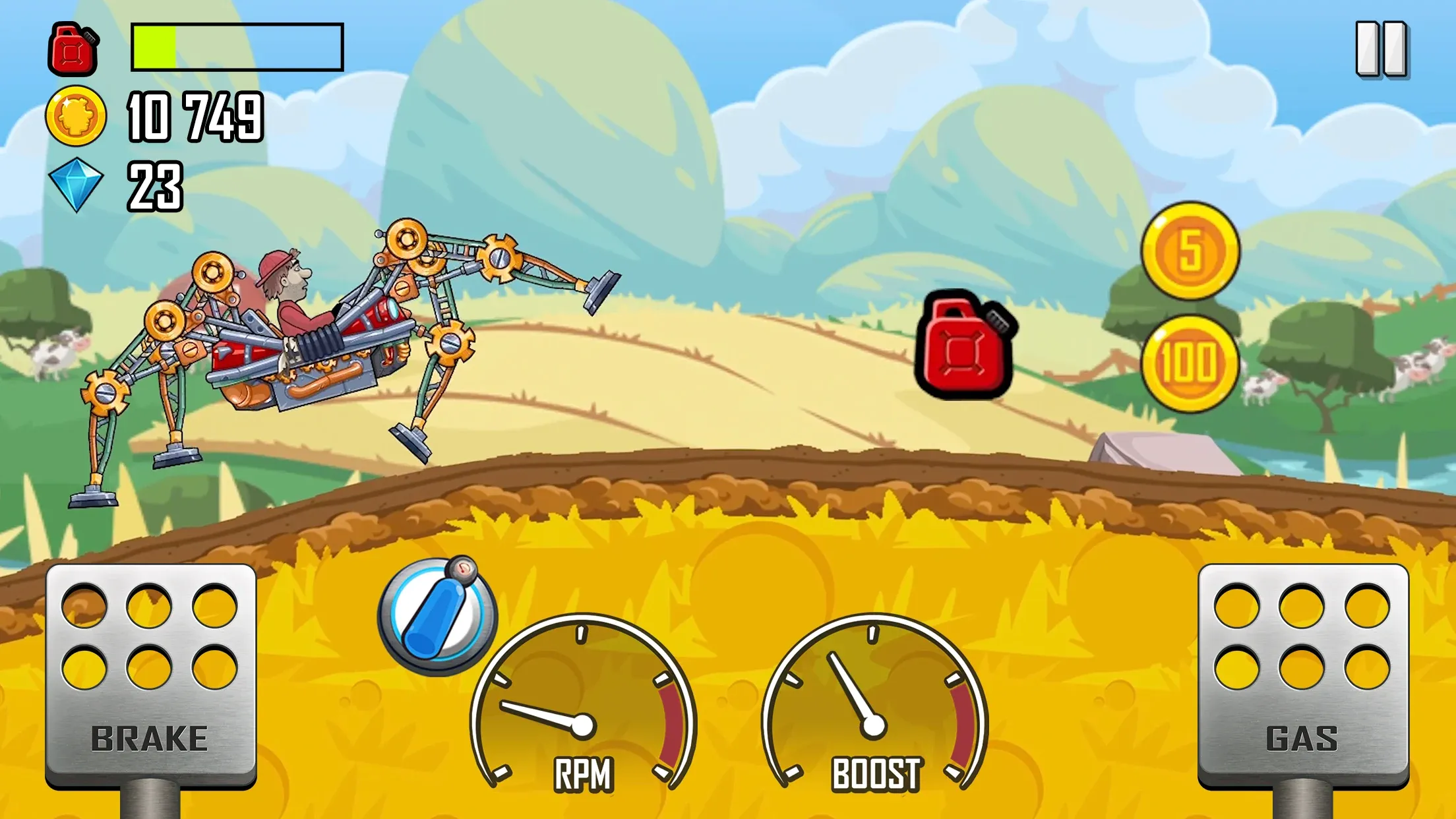 Hill Climb Racing v1.69.1 APK Мод (Много денег) Screenshot 2