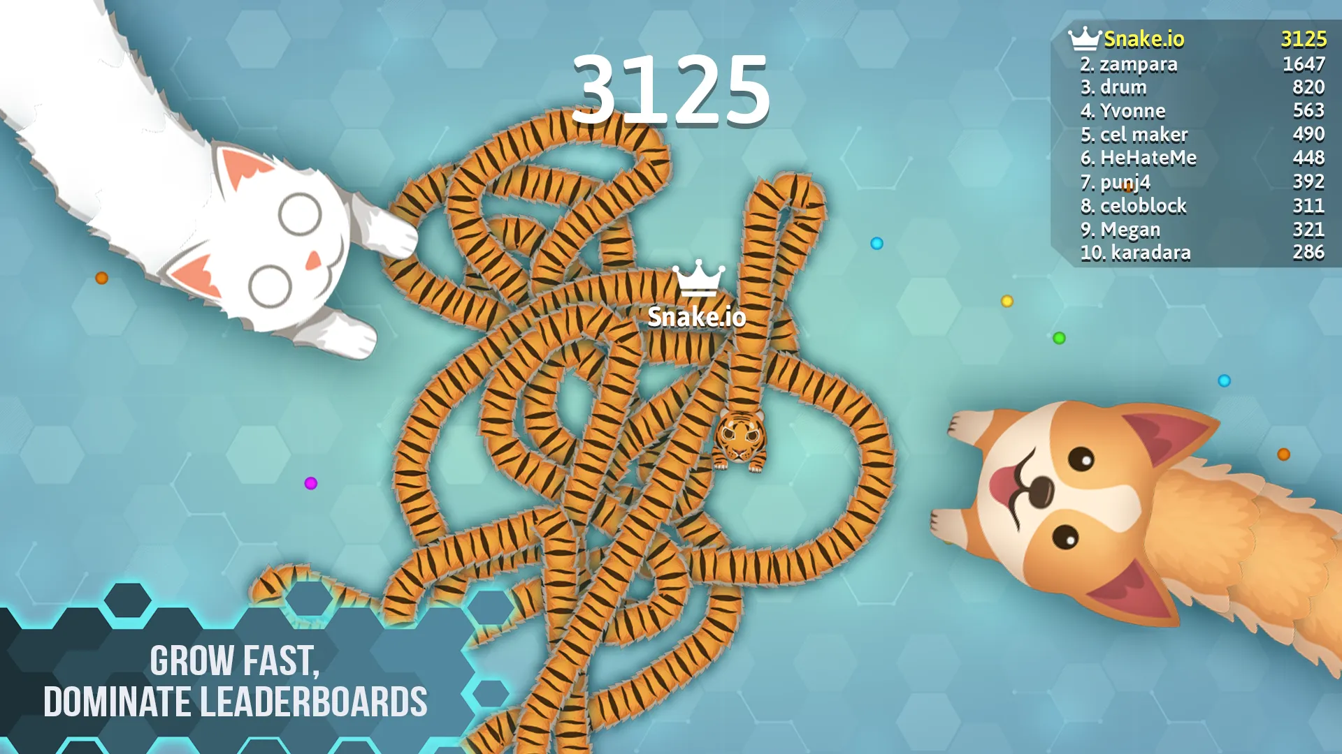 Snake.io v2.2.144 APK Мод (Меню, Разблокированы скины, Масштаб 0-10) Screenshot 3 Snake.io v2.2.144 APK Мод (Меню, Разблокированы скины, Масштаб 0-10) Screenshot 3