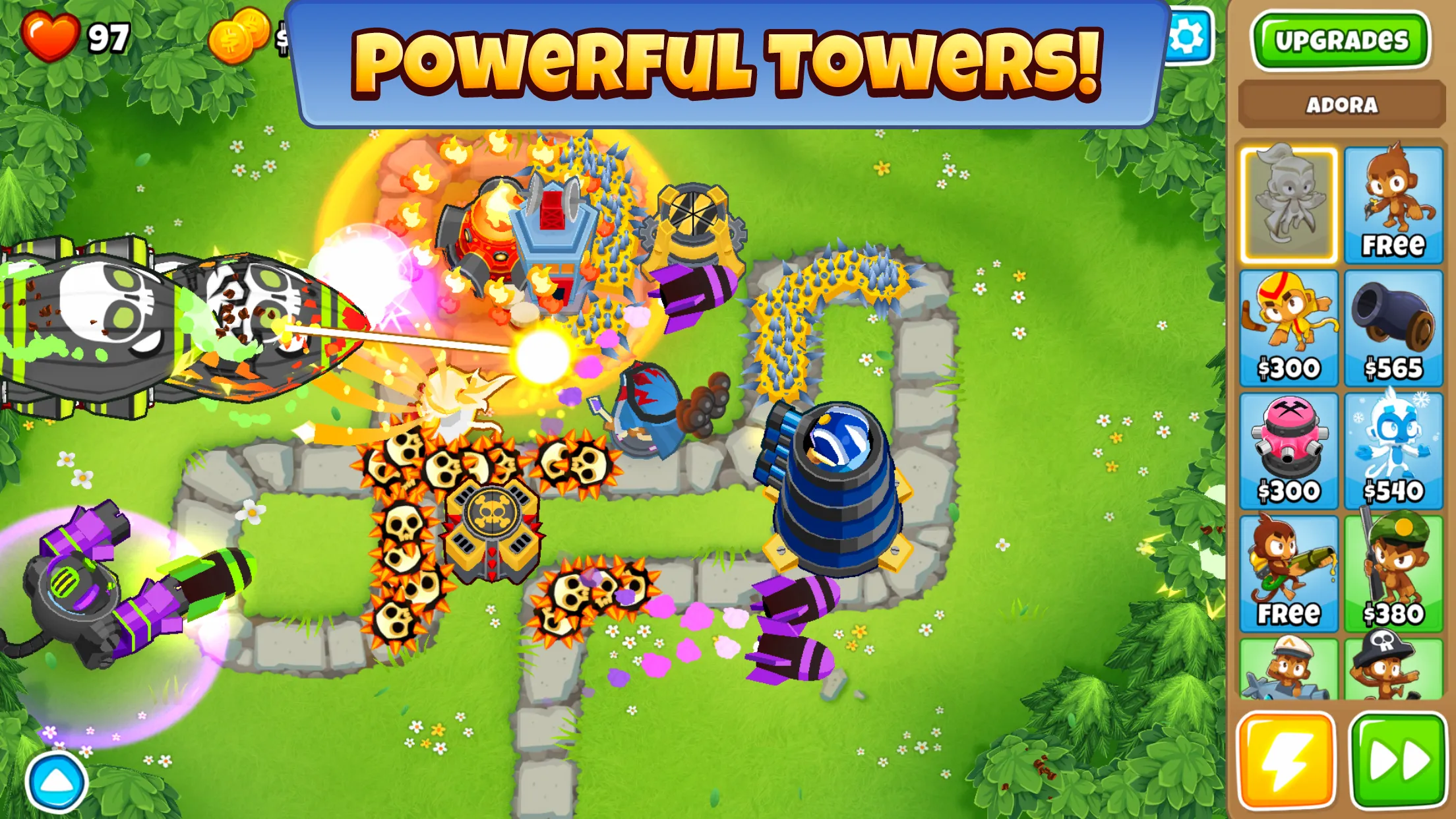 Bloons TD 6 v54.3 APK Мод (Меню, Режим бога, Всё открыто) Screenshot 2