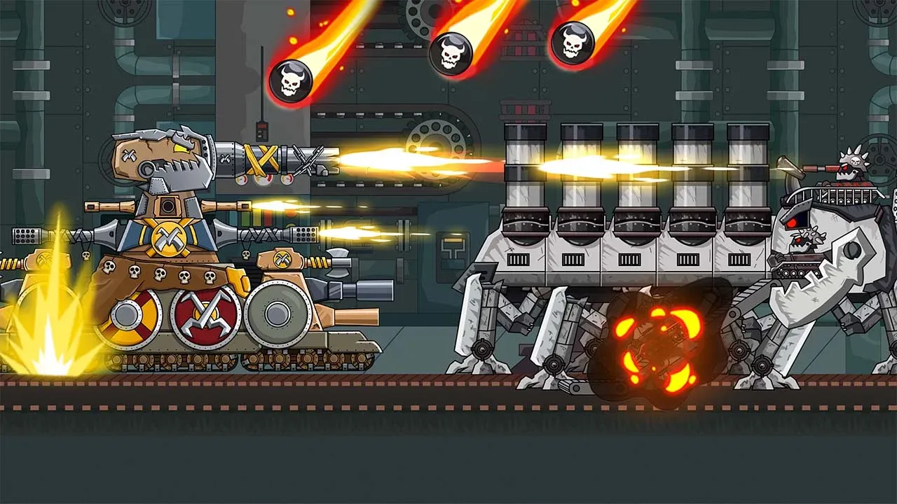 Tank Arena Steel Battle v2.1.2 APK Мод (Меню, Много денег, Скорость) Screenshot 1