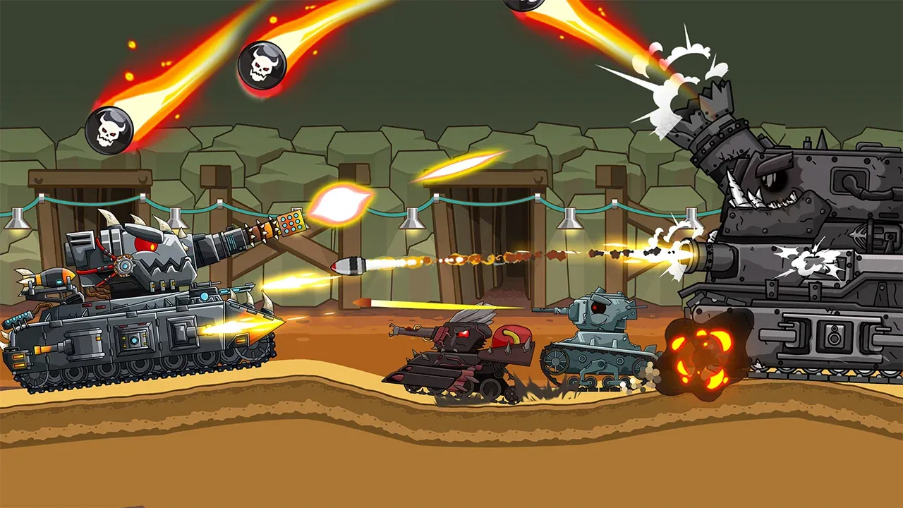 Tank Arena Steel Battle v2.1.2 APK Мод (Меню, Много денег, Скорость) Screenshot 2