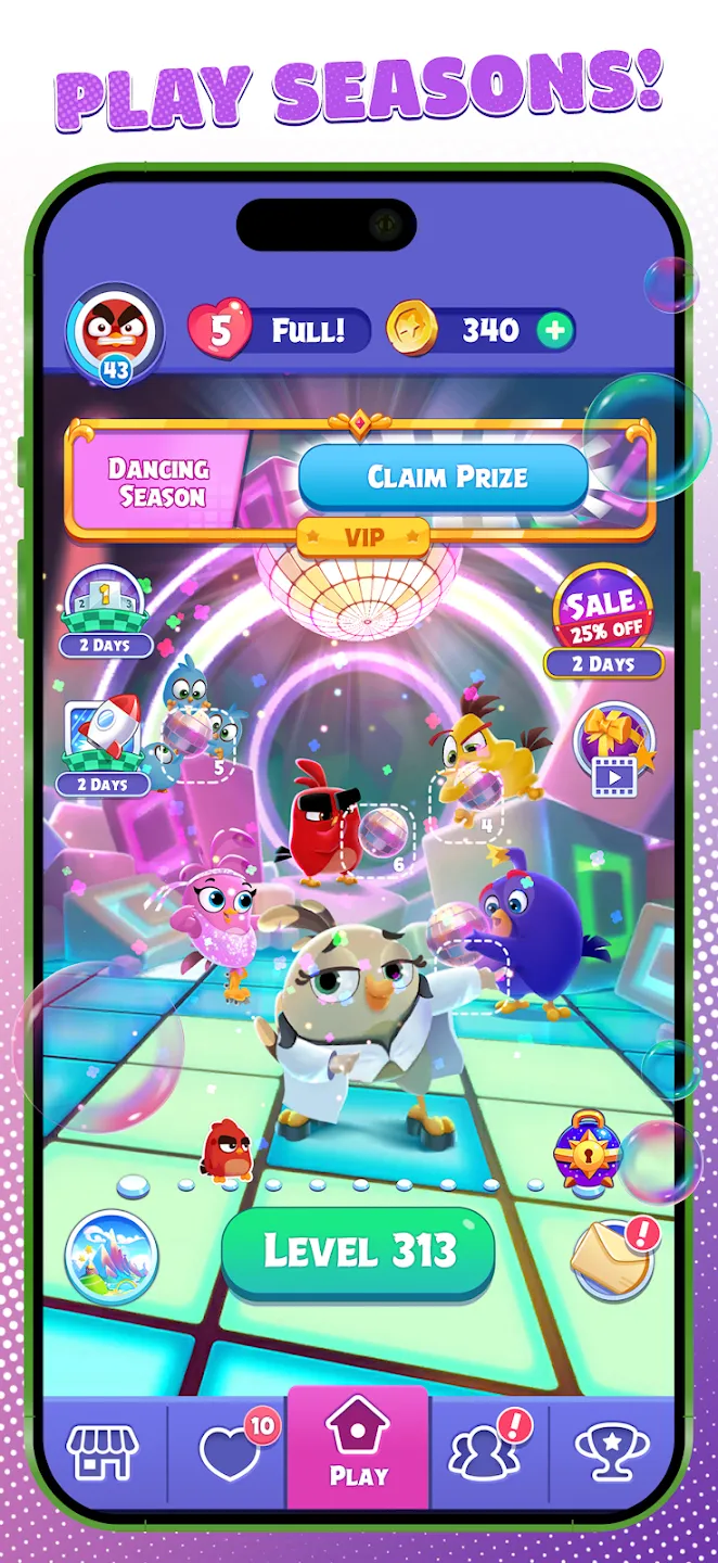 Angry Birds Dream Blast v1.107.1 APK Мод (Много денег) Screenshot 3 Angry Birds Dream Blast v1.107.1 APK Мод (Много денег) Screenshot 3