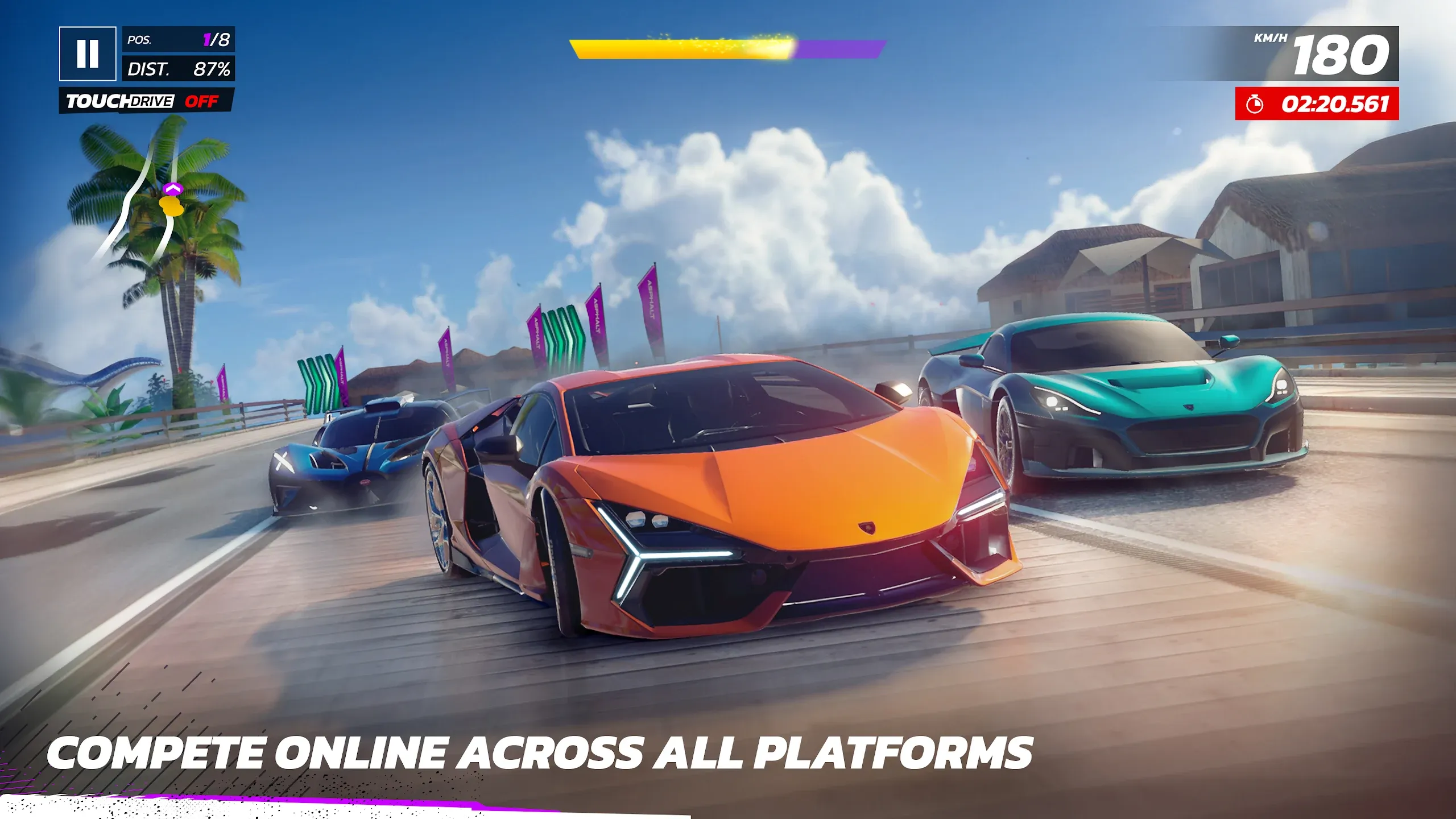 Asphalt Legends Unite v50.1.1a APK Мод (Меню, Без рекламы, Скорость) Screenshot 4