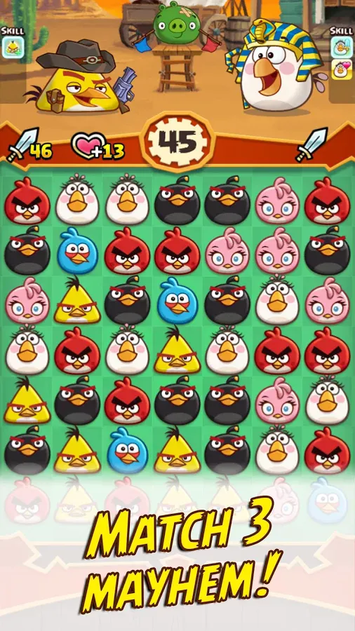Angry Birds Fight! RPG Puzzle [мод: много денег] Screenshot 1