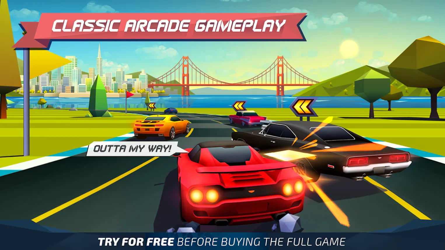 Horizon Chase [мод: всё открыто] Screenshot 1