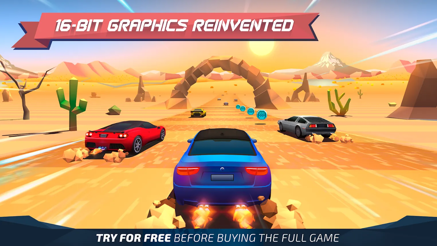 Horizon Chase [мод: всё открыто] Screenshot 2