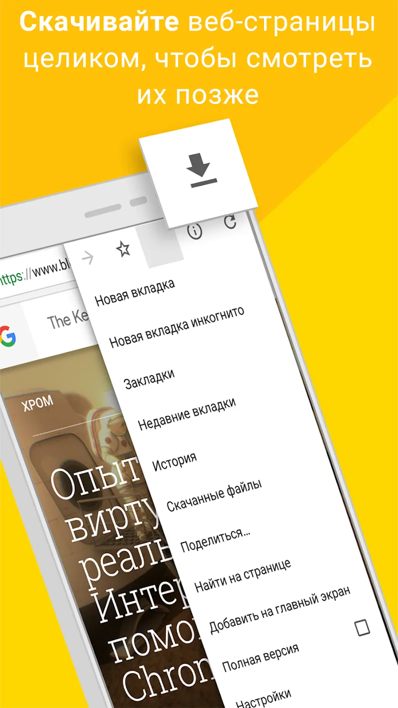 Google Chrome: быстрый браузер Screenshot 3