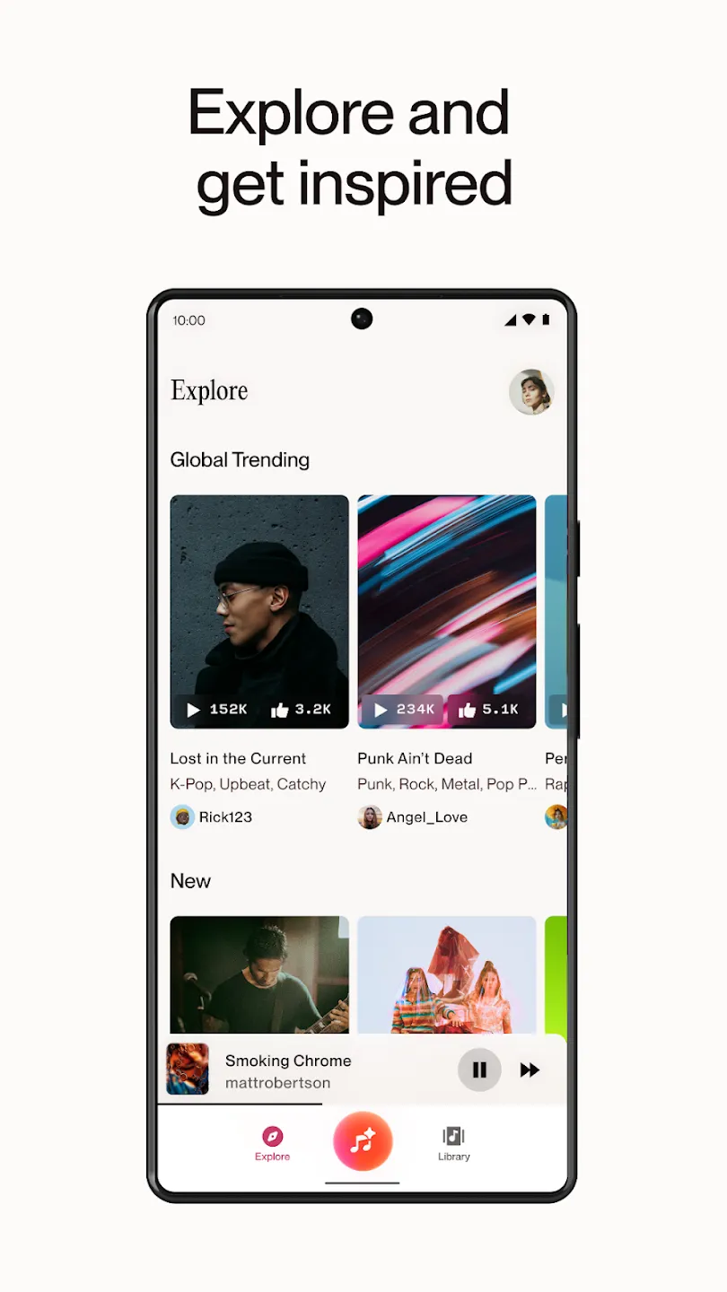 Suno – музыка с помощью ИИ v1.70.0 APK Screenshot 3