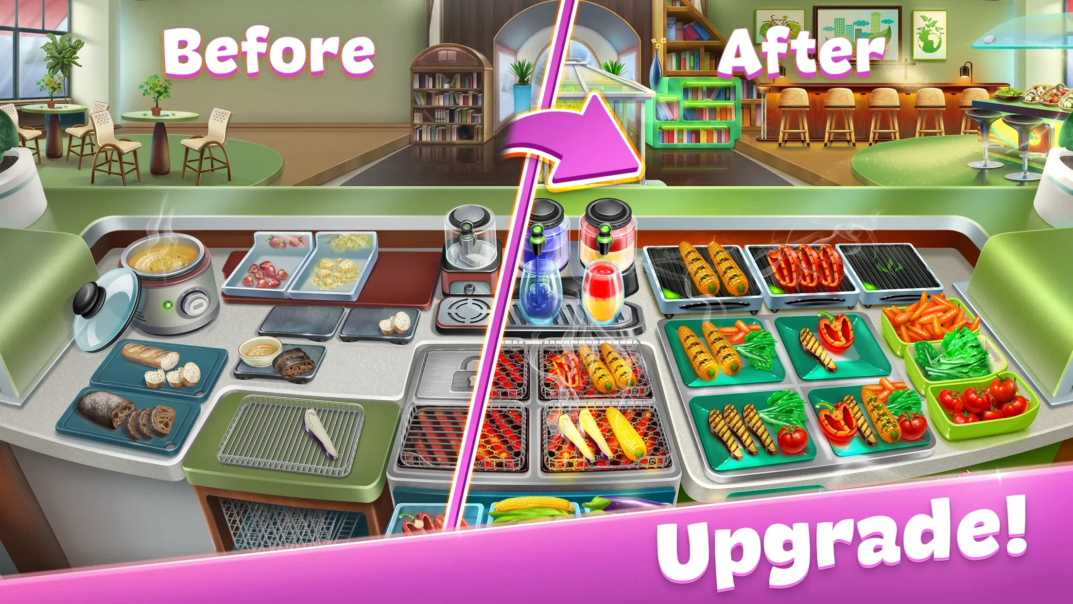 Кухонная Лихорадка: кафе мечты v26.2.6 APK Мод (Много денег) Screenshot 4