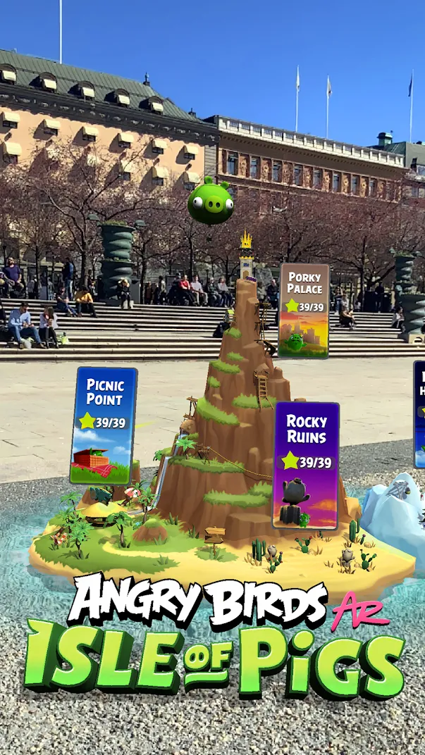 Angry Birds AR: Isle of Pigs Screenshot 2