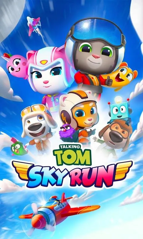 Говорящий Том: воздушный бег v1.2.0.1340 APK Мод (Много денег) Screenshot 1