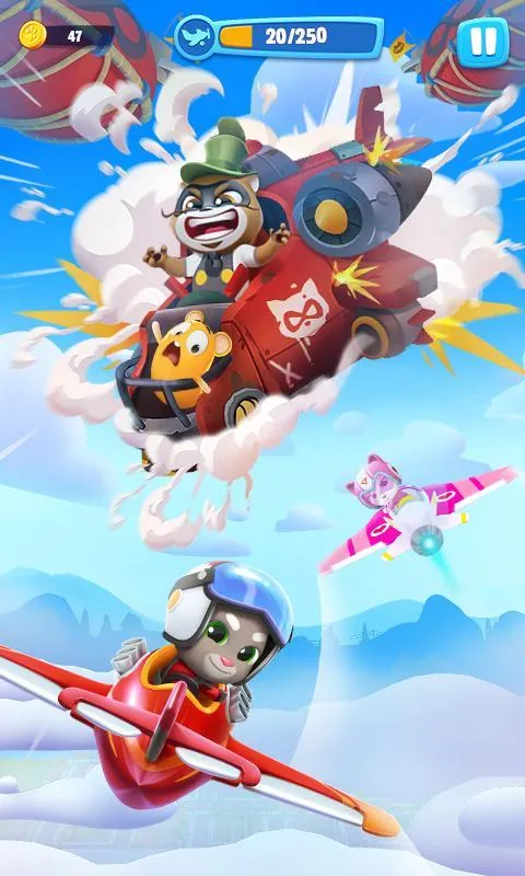 Говорящий Том: воздушный бег v1.2.0.1340 APK Мод (Много денег) Screenshot 2