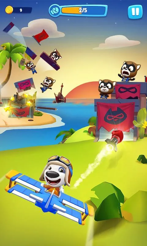 Говорящий Том: воздушный бег v1.2.0.1340 APK Мод (Много денег) Screenshot 3