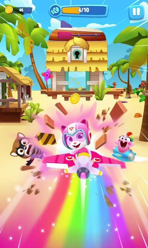 Говорящий Том: воздушный бег v1.2.0.1340 APK Мод (Много денег) Screenshot 4