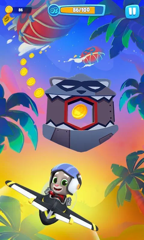 Говорящий Том: воздушный бег v1.2.0.1340 APK Мод (Много денег) Screenshot 5