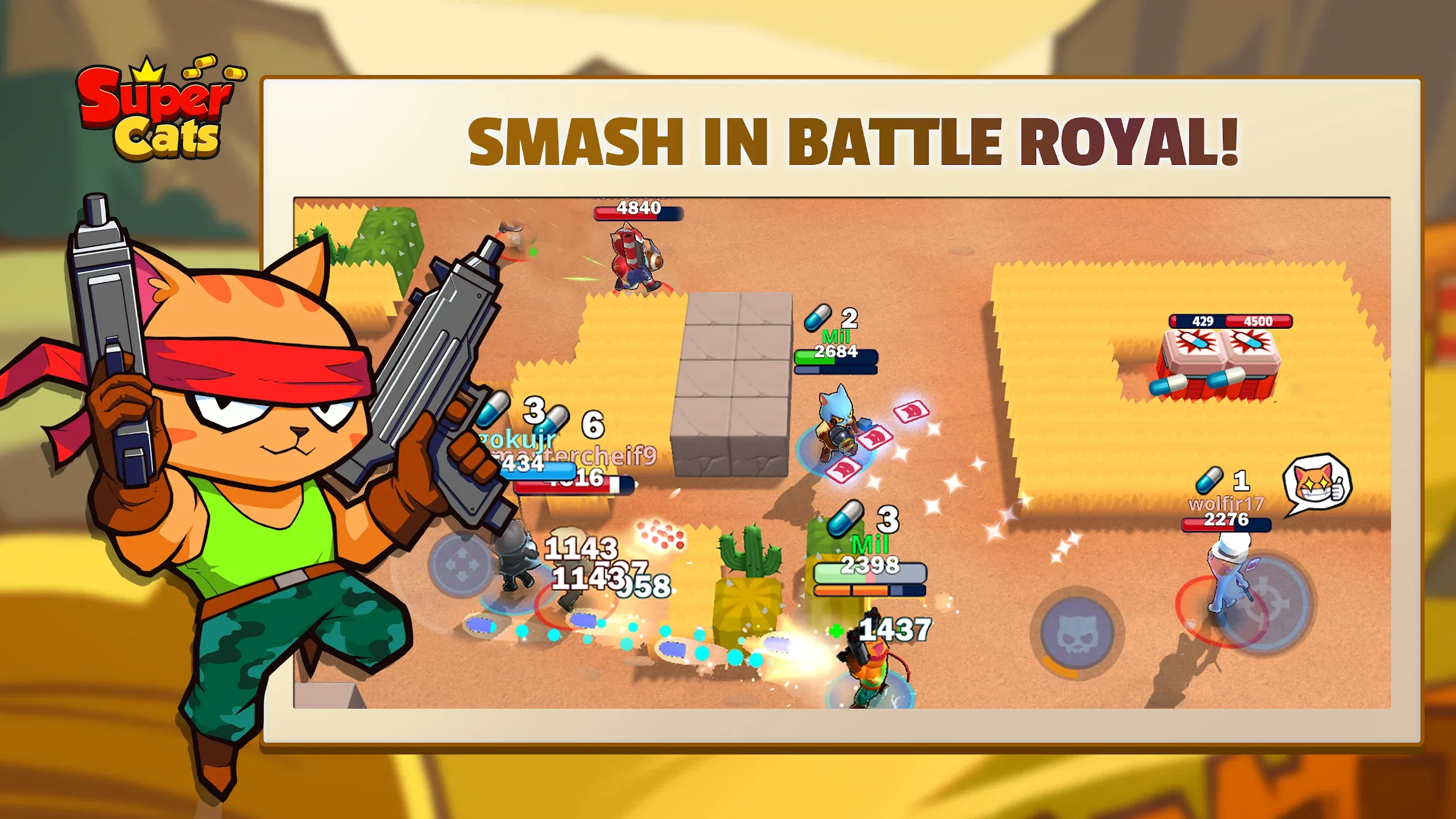 Super Cats v1.0.174 APK Мод (Режим бога) Screenshot 2