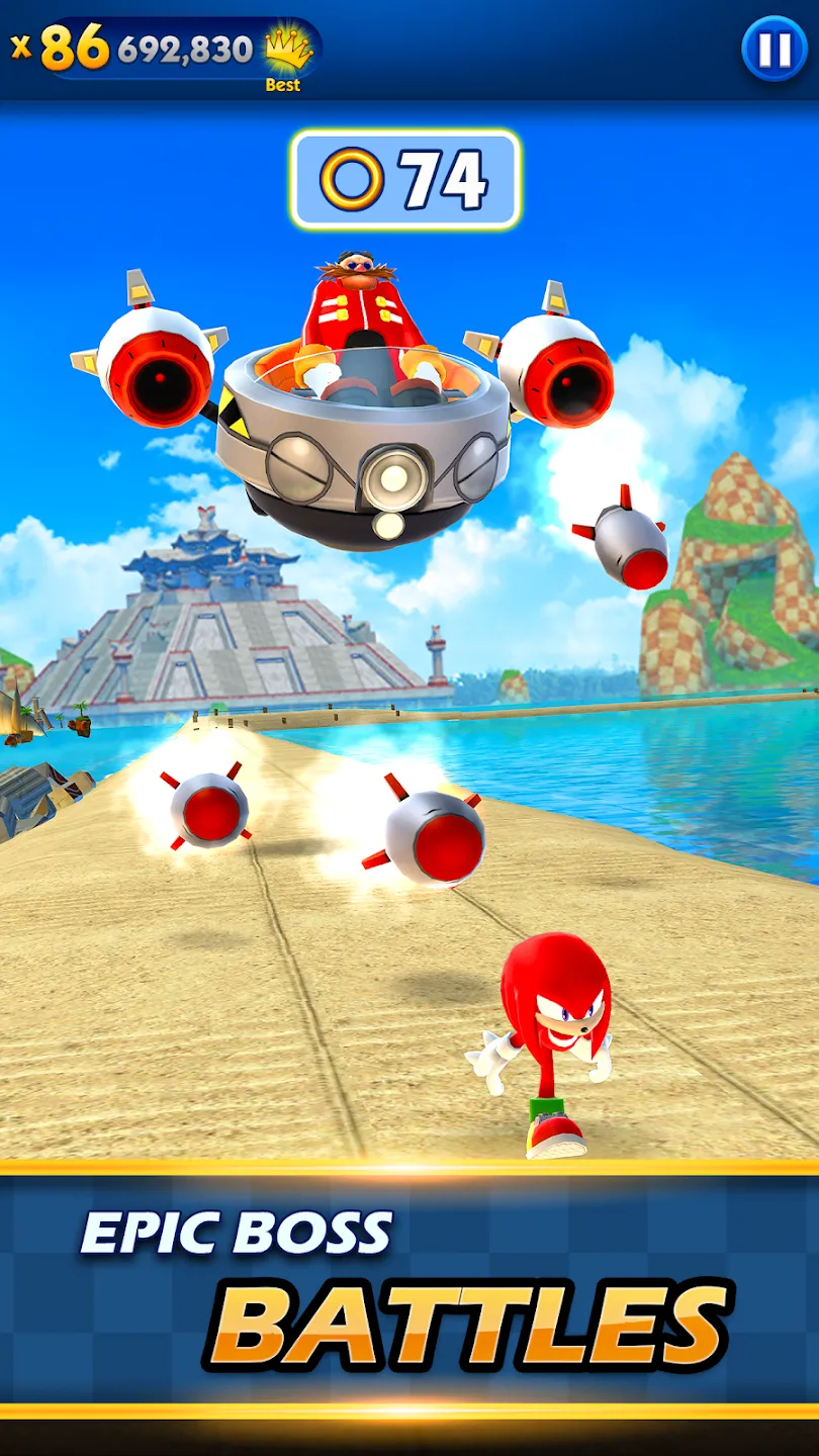 Sonic Dash v9.9.0 APK Мод (Меню, Режим бога, Деньги, Персонажи разблокированы) Screenshot 3