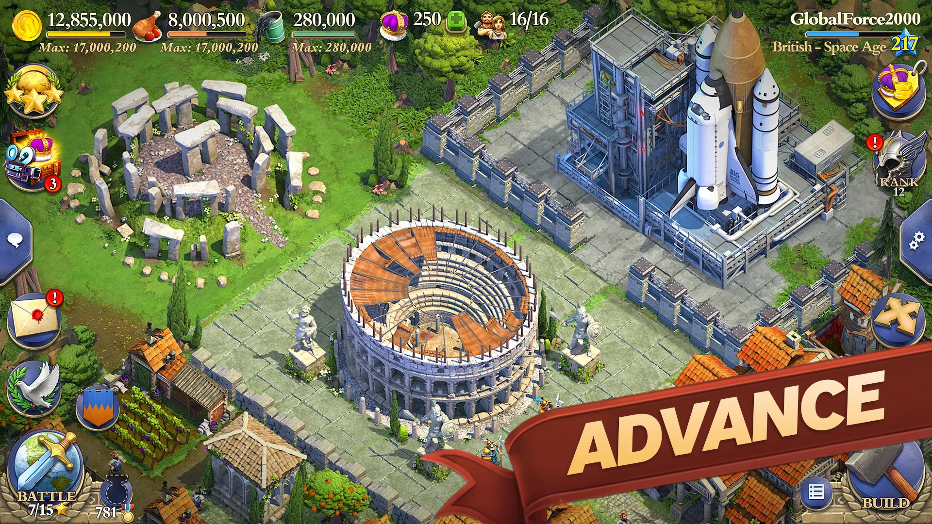 DomiNations v13.1570.1573 APK Мод (Мега Меню, Max VIP) Screenshot 5