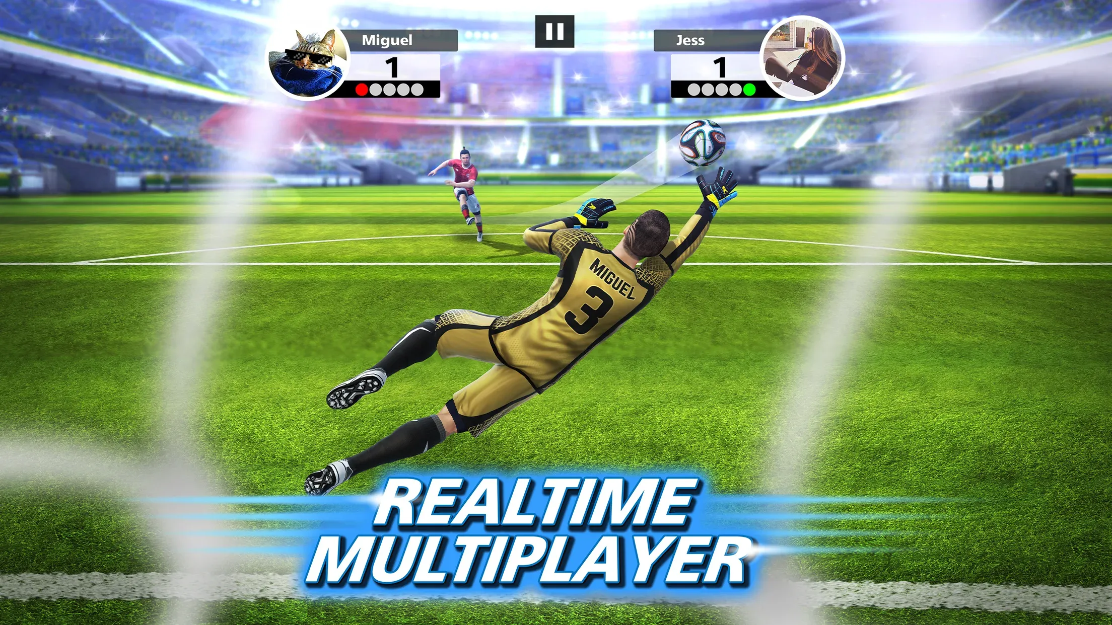 Football Strike: Online Soccer v1.60.1 APK Мод (Много денег) Screenshot 2 Football Strike: Online Soccer v1.60.1 APK Мод (Много денег) Screenshot 2