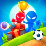 Скачать Stickman Party Мини Игры 2 3 4 Мод (Много денег) на Андроид