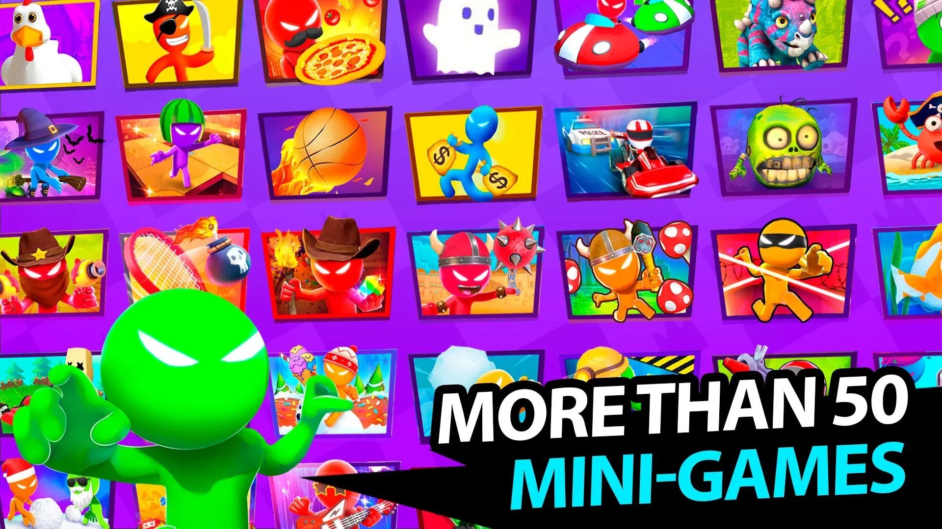 Stickman Party Мини Игры 2 3 4 v2.4.9.2 APK Мод (Много денег) Screenshot 2