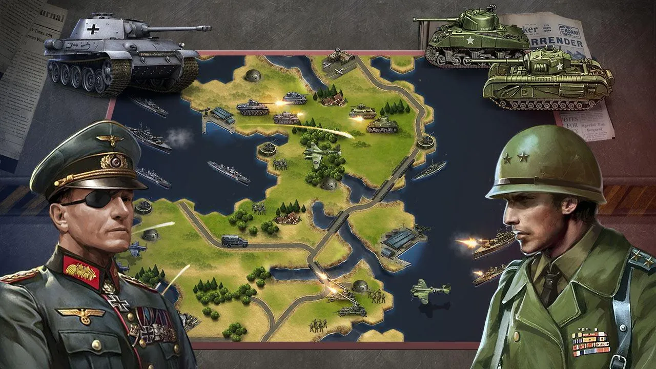 WW2: Военная стратегия [мод: много денег] Screenshot 4