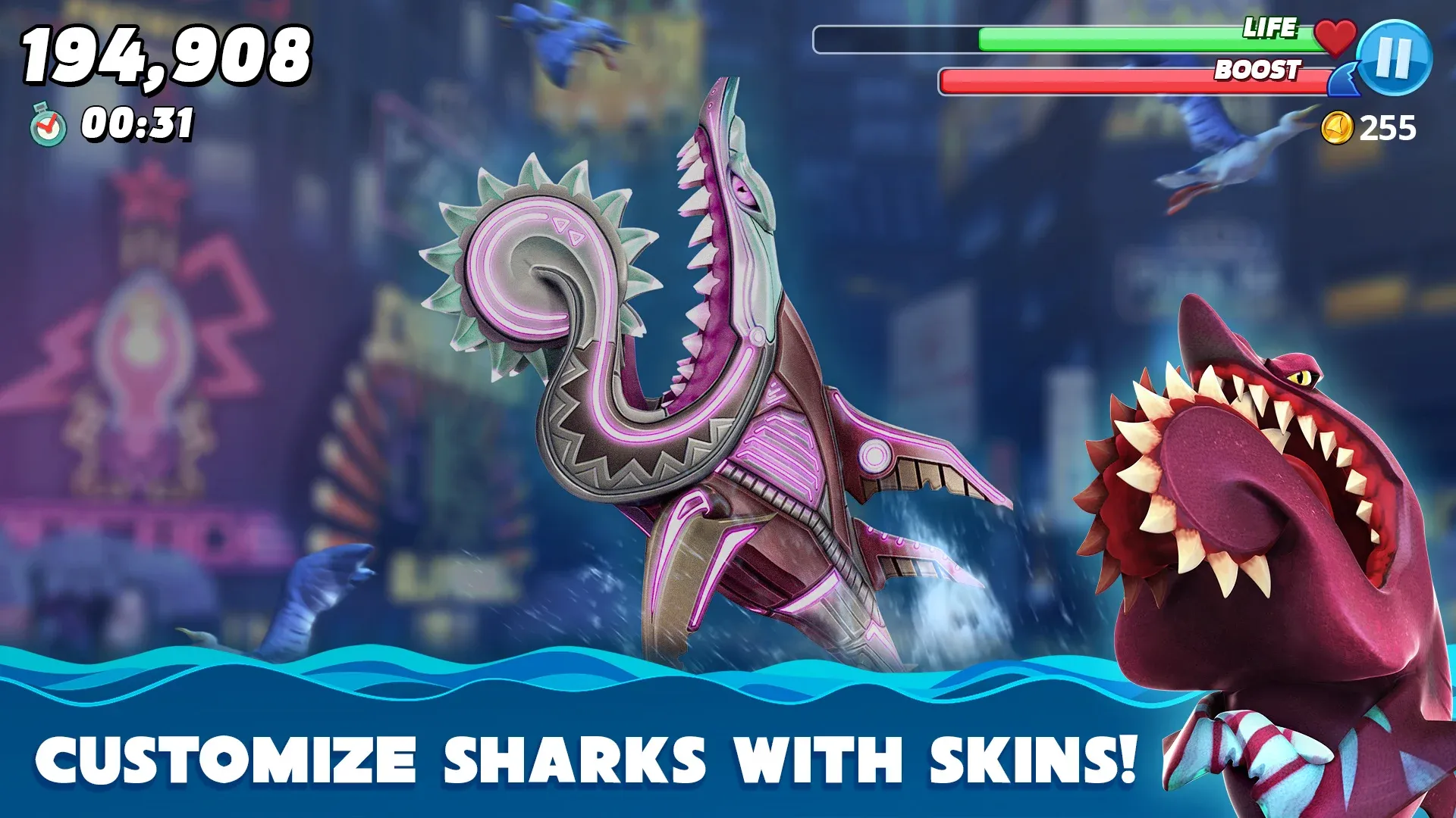 Hungry Shark World v7.8.1 APK Мод (Много денег) Screenshot 3
